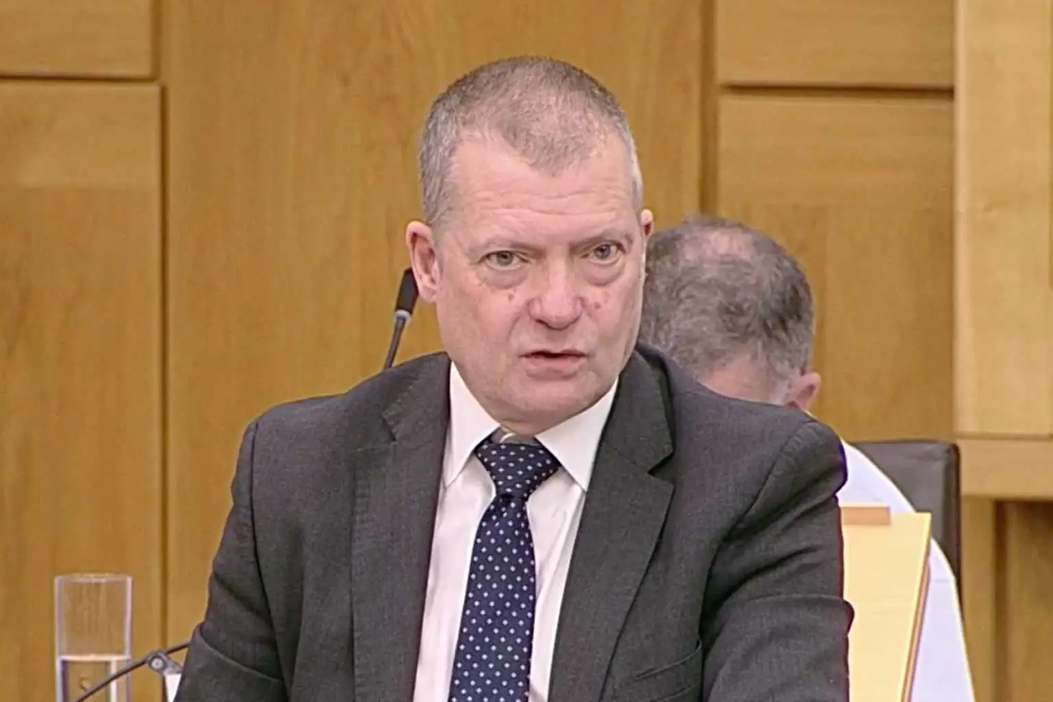 Graham Simpson in Holyrood debating chamber