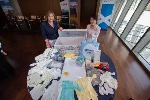 Fiona Hyslop in Japan showing Baby Box to Tokyo City Mayor Hayashi - https://x.com/ScotGovInter/