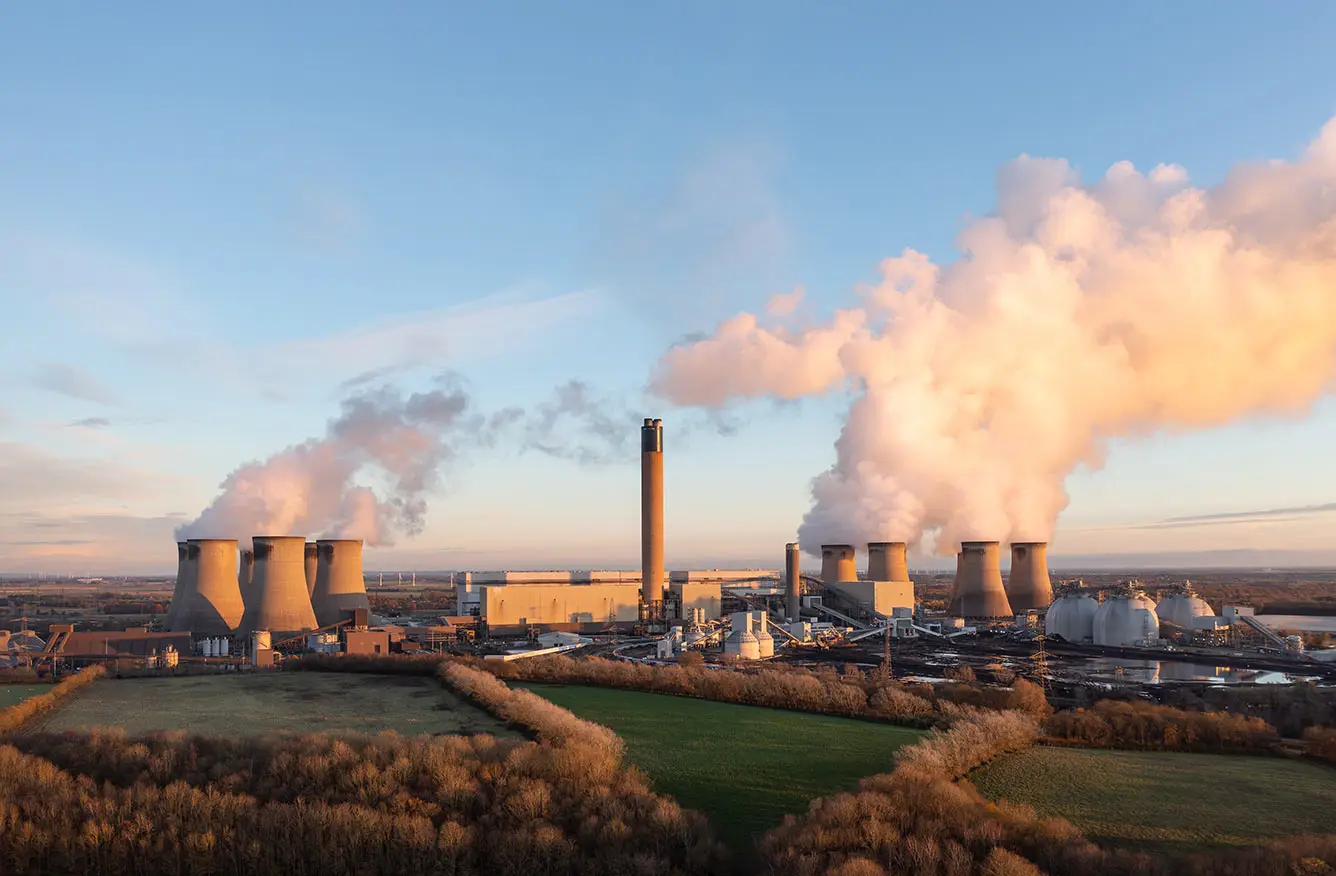 Image of a power station in the UK