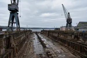 Abandoned shipyard