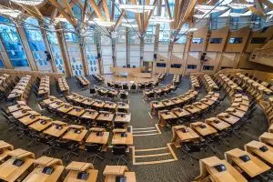Holyrood debating chamber