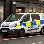 Police Scotland van parked in the street