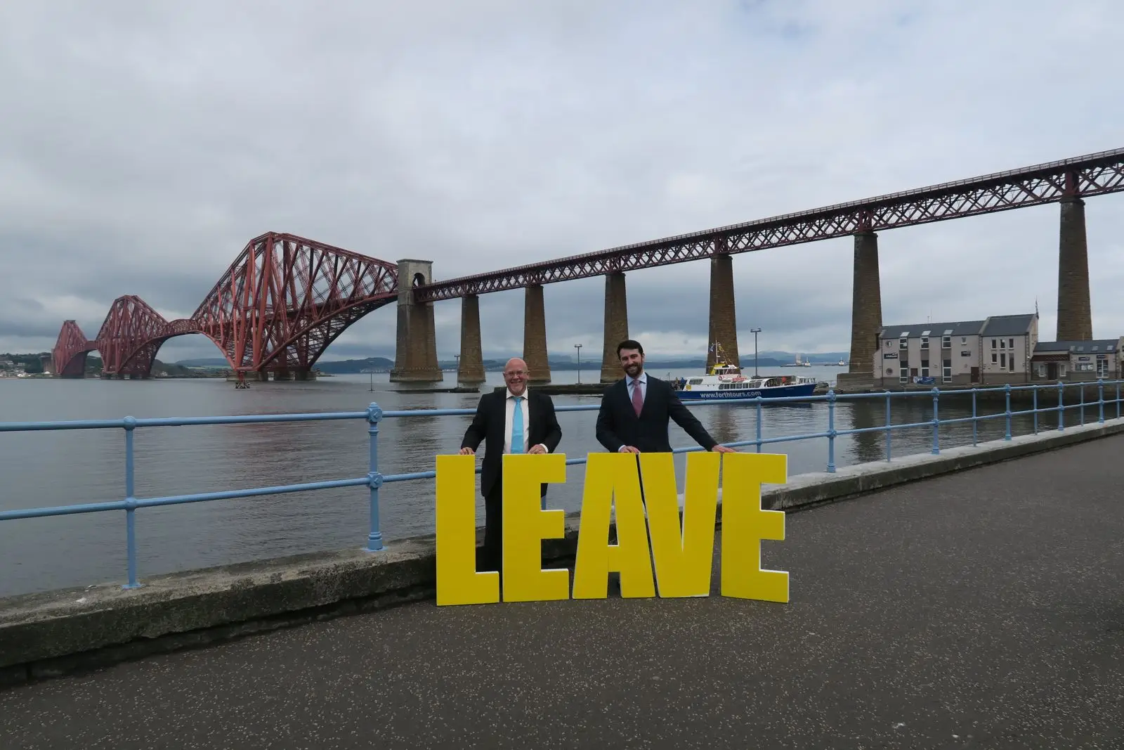 Brian monteith and Tom Walker during the Brexit campaign