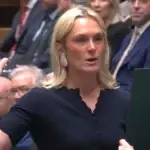 Lara Bird-Leakey taking her oath in the House of Commons