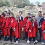 University of St Andrews students on the Pier Walk